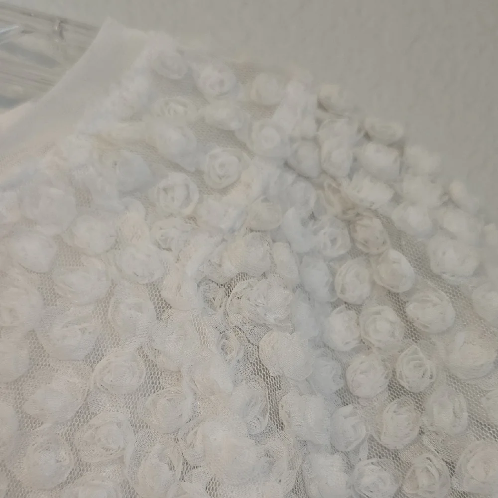 INC International Concepts White Textured Blouse - Picture 4 of 7